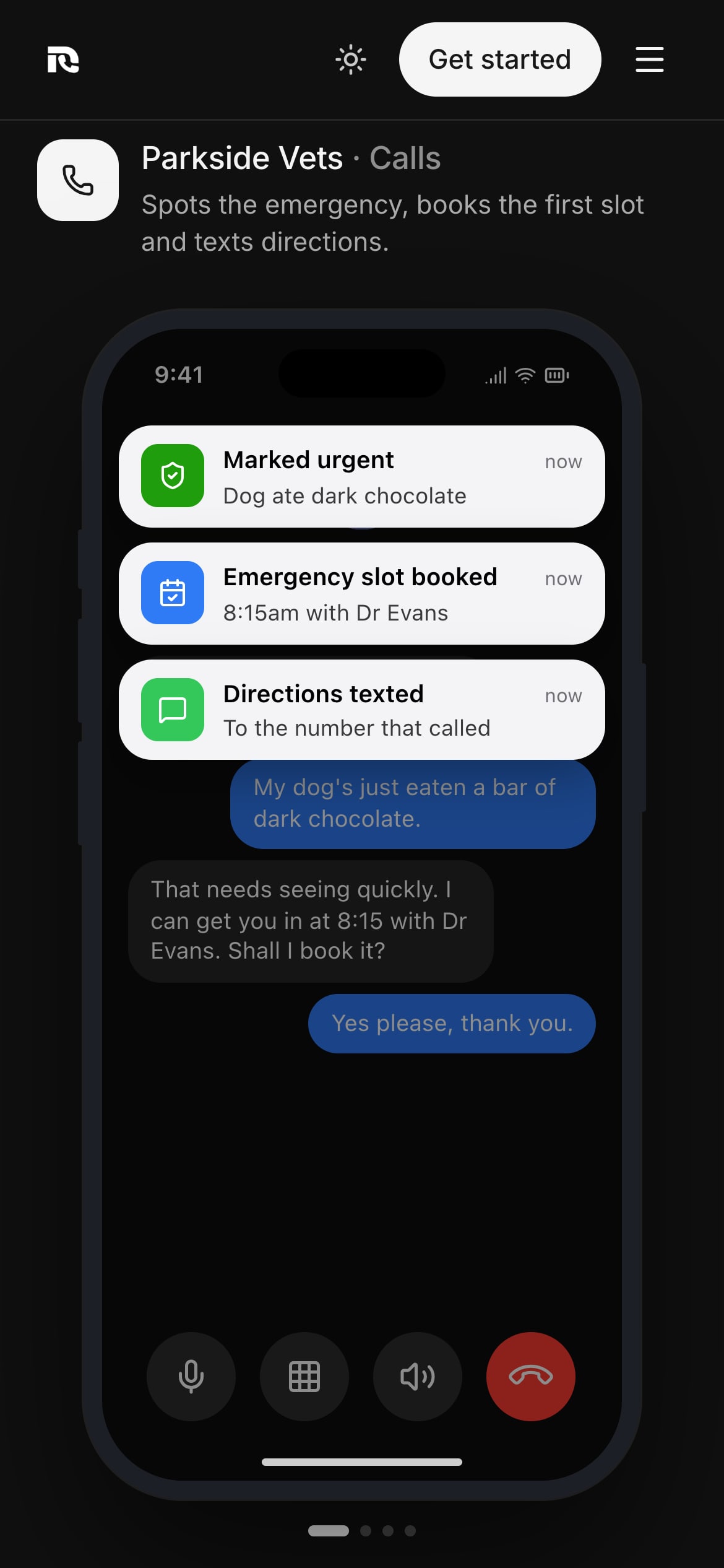 An agent at work, mobile