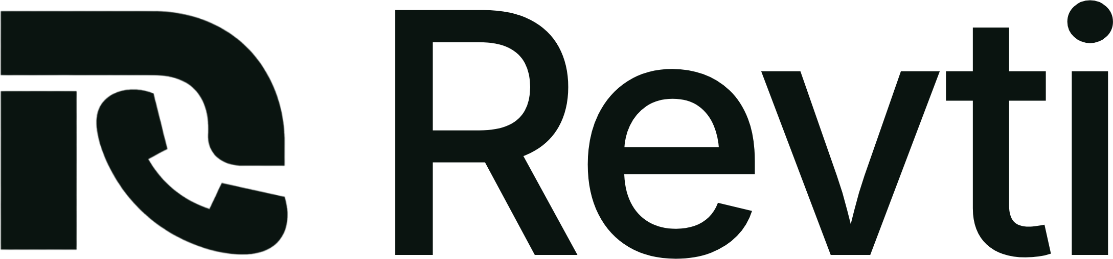 Revti logo, dark